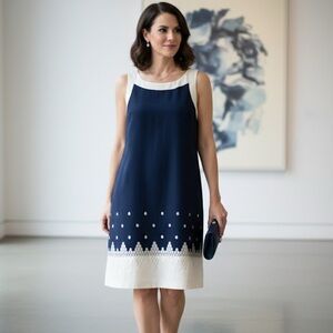 Jessica Howard‎ blue & white dress size 12